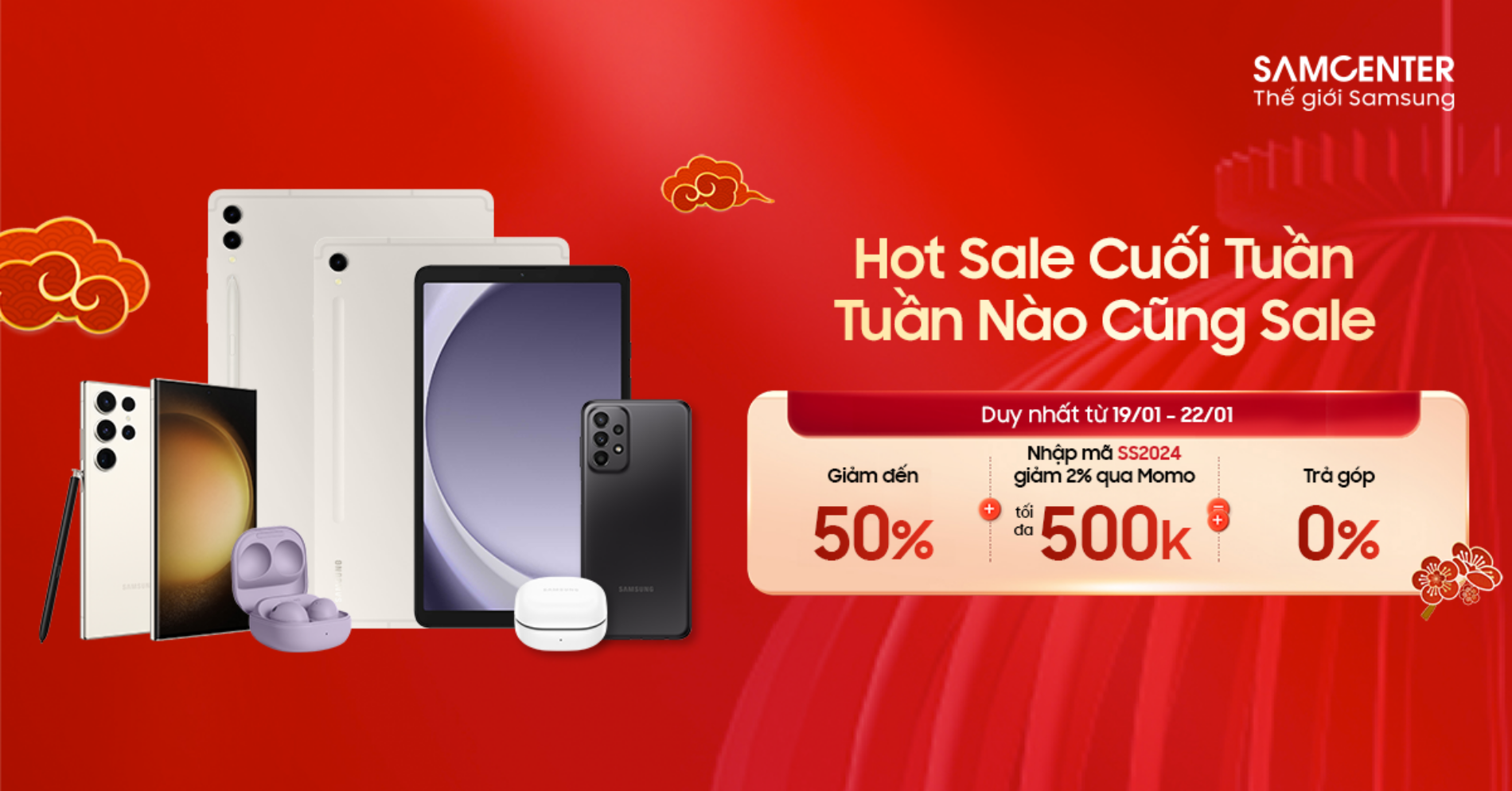Hình ảnh cho danh mục Hot Sale Cuối Tuần - Điện Thoại, Máy Tính Bảng, Tai Nghe Giảm Đến 50% (19.01 -22.01) 